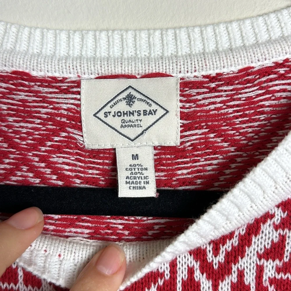 St. John’s Bay Cotton Blend Crewneck‎ Knit Sweater